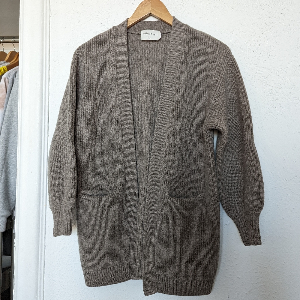 Wilfred Free Aritzia Unwind Rourke Wool Cardigan